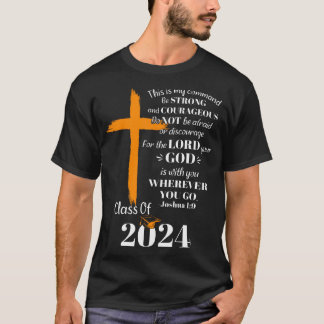 Klasse van 2024 Christelijk Afstuderen Senior Afst T-shirt