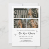 Klasse van 2024 Classic Foto Graduation Party Kaart (Achterkant)