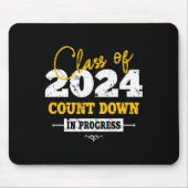 Klasse van 2024 Count Down Fun Afstudeerder 2022 E Muismat (Voorkant)