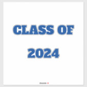 Klasse van 2024 Custom Jaar Jongens Meisjes Kleur  Sticker (Vel)