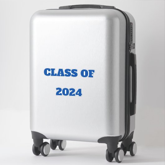 Klasse van 2024 Custom Jaar Jongens Meisjes Kleur  Sticker (Koffer)