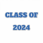 Klasse van 2024 Custom Jaar Jongens Meisjes Kleur  Sticker (Voorkant)