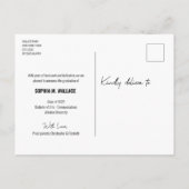 Klasse van 2024 Custom University Afstuderen Foto Aankondigingskaart (Achterkant)