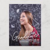 Klasse van 2024 Custom University Afstuderen Foto Aankondigingskaart (Voorkant)