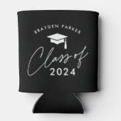 Klasse van 2024 Eenvoudig Afstuderen Blikjeskoeler (Achterkant)