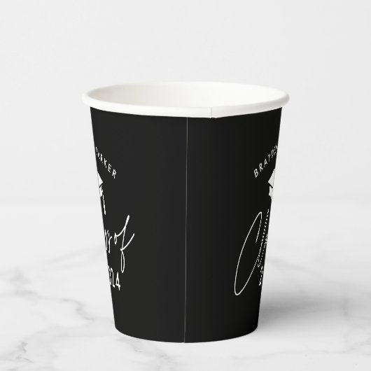 Klasse van 2024 Eenvoudig Afstuderen Papieren Bekers (Rechts)