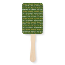 Klasse van 2024 en Graduate's Naam Groen Wit Goud