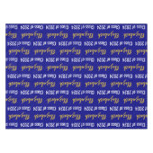 Klasse van 2024 en Graduate's Naam Marine Wit Goud Tafelkleed (Voorkant (Horizontaal))