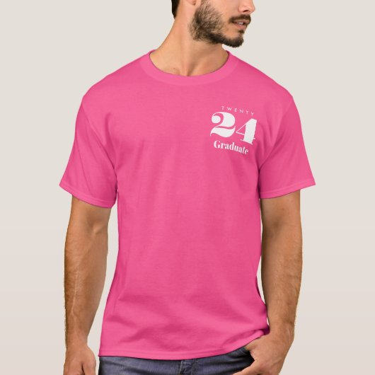 Klasse van 2024 Familie Afstuderen Custom High Sch T-shirt (Voorkant)