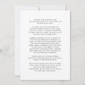 Klasse van 2024 Foto Bio Zwart & Wit Open Huis Kaart (Achterkant)