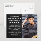 Klasse van 2024 Foto Drive door Graduation Party Briefkaart (Voorkant / Achterkant)