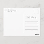 Klasse van 2024 Foto Drive door Graduation Party Briefkaart (Achterkant)