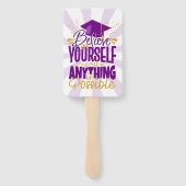 Klasse van 2024 Foto gepersonaliseerd Handwaaier (Achterkant)