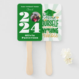 Klasse van 2024 Foto gepersonaliseerd Handwaaier