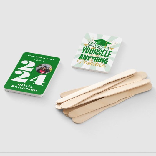 Klasse van 2024 Foto gepersonaliseerd Handwaaier (Niet-gemonteerd)