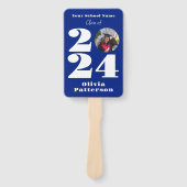 Klasse van 2024 Foto gepersonaliseerd Handwaaier (Voorkant)