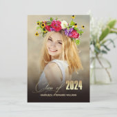 Klasse van 2024 | Foto Graduation Party Kaart (Staand voorkant)
