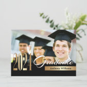 Klasse van 2024 | Foto Graduation Party Kaart (Staand voorkant)