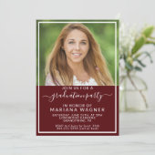 Klasse van 2024 Fotoafstudeerfeest Kaart (Staand voorkant)