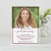 Klasse van 2024 Fotoafstudeerfeest Kaart (Staand voorkant)