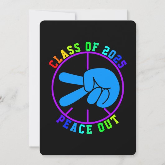 Klasse van 2024 Gefeliciteerd Afstuderen Afstudere Feestdagenkaart (Voorkant)