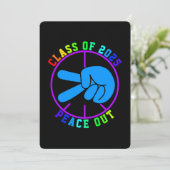 Klasse van 2024 Gefeliciteerd Afstuderen Afstudere Feestdagenkaart (Staand voorkant)