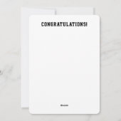 Klasse van 2024 Gefeliciteerd Afstuderen Afstudere Feestdagenkaart (Achterkant)