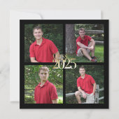 Klasse van 2024 Goud Afstudeerder Rood en Zwart me Kaart (Achterkant)