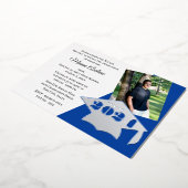 Klasse van 2024 Graduation Cap Folie Invitation Folie Uitnodiging (Gedraaid)