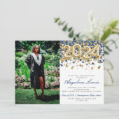 Klasse van 2024 Graduation Party Uitnodiging (Staand voorkant)