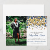 Klasse van 2024 Graduation Party Uitnodiging (Voorkant / Achterkant)