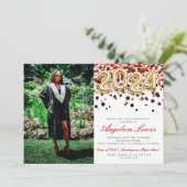 Klasse van 2024 Graduation Party Uitnodiging (Staand voorkant)