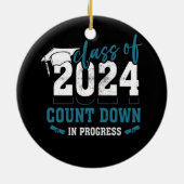 Klasse van 2024 Grafiek 2022 Eerste Afstudeerder Keramisch Ornament (Achterkant)