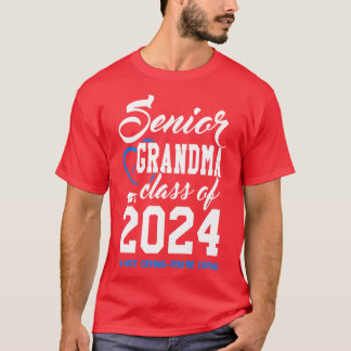 Klasse van 2024 Grootmoeder Senior Gifts Funny Sen T-shirt