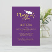 Klasse van 2024 High School Afstudeerder Party Uit Aankondiging (Staand voorkant)