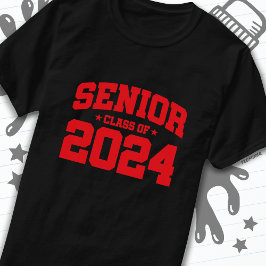 Klasse van 2024 High School Afstuderen Senior 2024 T-shirt