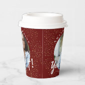 Klasse van 2024 Je deed het Rode Foto Afstuderen Papieren Bekers (Rechts)