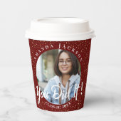 Klasse van 2024 Je deed het Rode Foto Afstuderen Papieren Bekers (Voorkant)