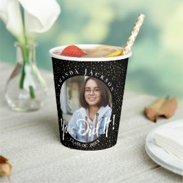 Klasse van 2024 Je Deed Het Zwart Foto Afstuderen Papieren Bekers