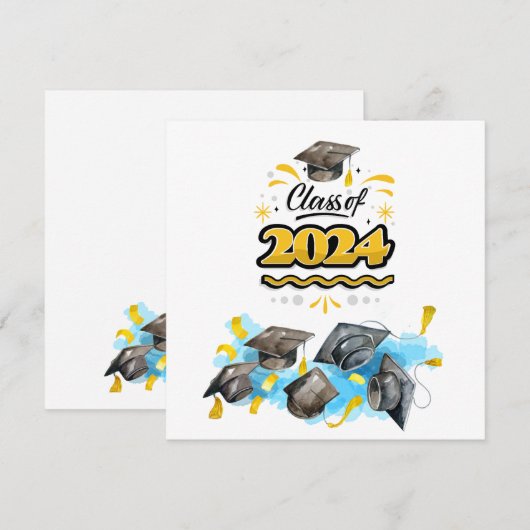 Klasse van 2024 kaart (Voorkant / Achterkant)