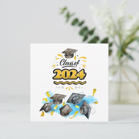 Klasse van 2024 kaart (Staand voorkant)