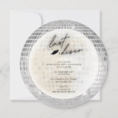 Klasse van 2024 laatste disco afstudeerfeest kaart (Voorkant)