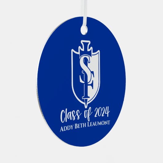 Klasse van 2024 Logo Ornament (Voorkant Rechts)