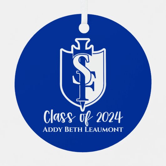 Klasse van 2024 Logo Ornament (Voorkant)