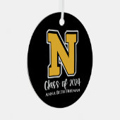 Klasse van 2024 Logo Ornament (Voorkant Rechts)