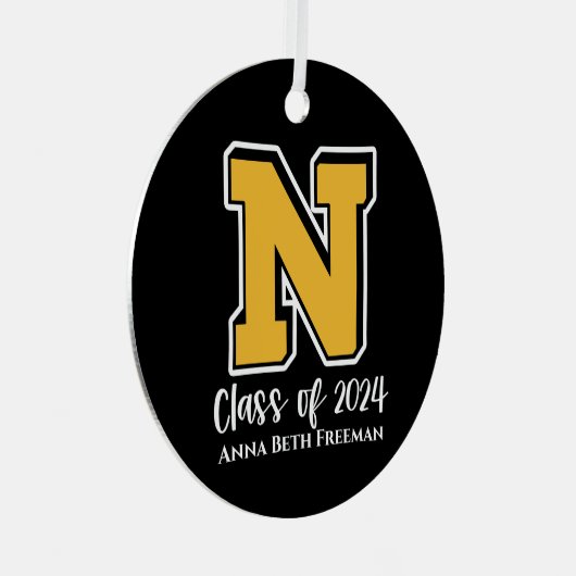 Klasse van 2024 Logo Ornament (Voorkant Rechts)