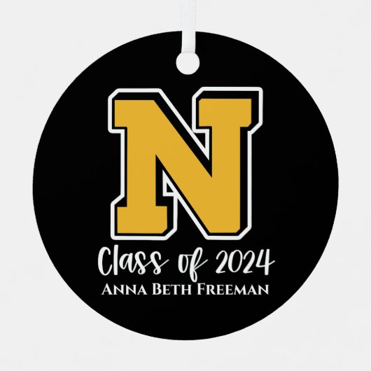 Klasse van 2024 Logo Ornament (Voorkant)