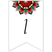 Klasse van 2024! Mandala in rood Vlaggetjes (Derde vlag)