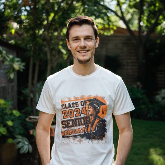 Klasse van 2024 middelbare school afstuderen gesch t-shirt