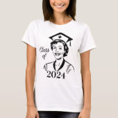 Klasse van 2024 middelbare school verpleegkundige t-shirt (Voorkant)